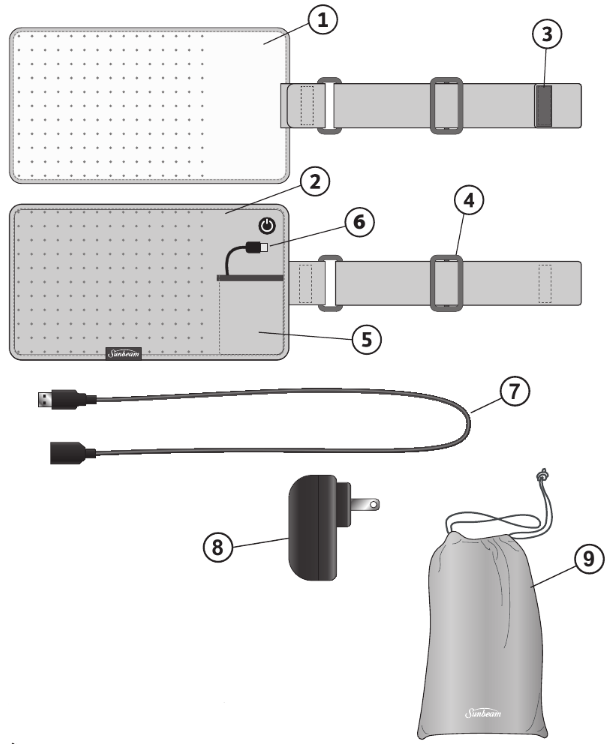 Sunbeam 2100, 2101 GoHeat USB Powered Heating Pad Manual ManualsLib