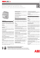 ABB SMISSLINE TP 2CCC451032M0109 Quick Start Manual