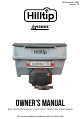 Hilltip Ice STRIKER 600 TR Owner's Manual