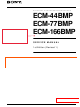 Sony ECM-44BMP Service Manual