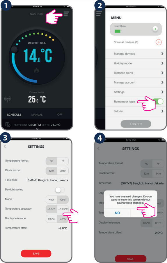 Alpha CONNECT Smart Phone Controlled Programmable Thermostat