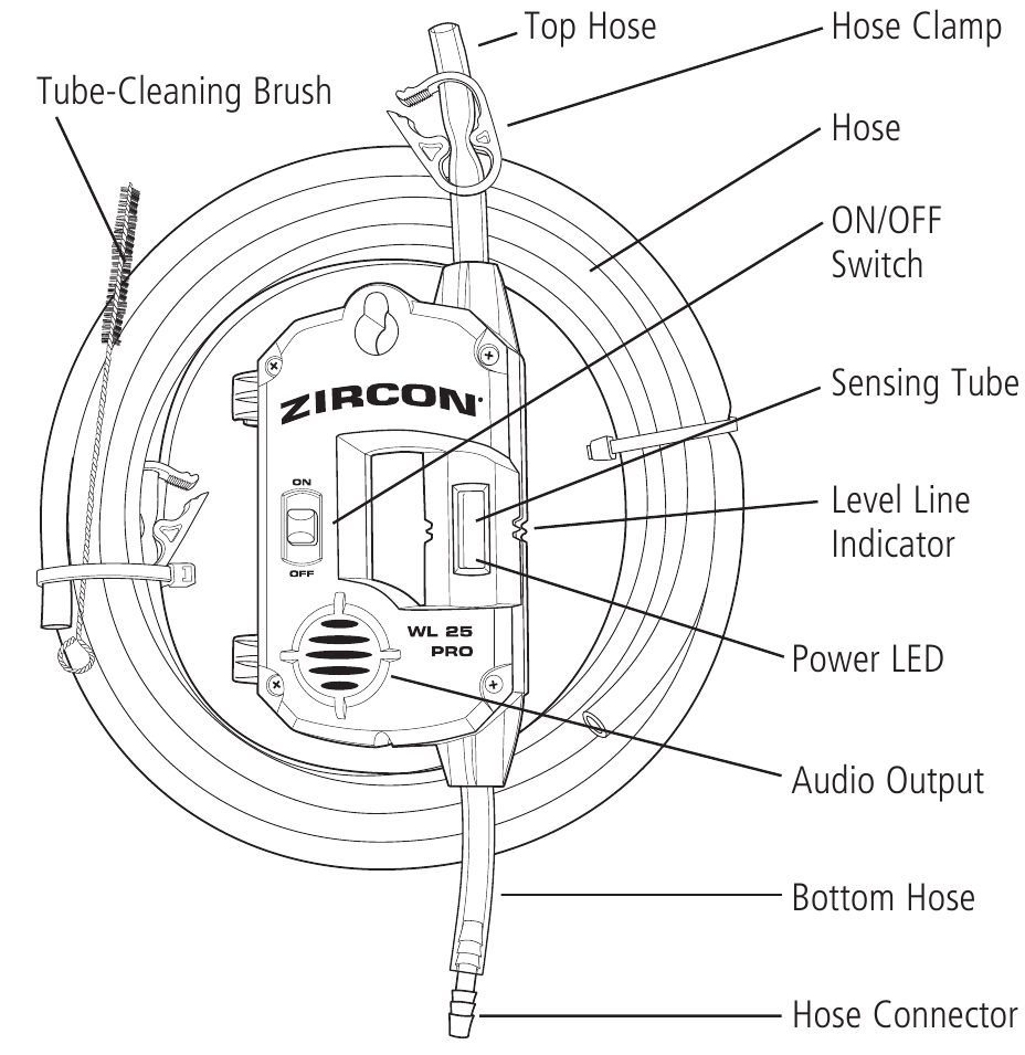 Zircon WL 25 Pro Kit Electronic Water Level Manual ManualsLib