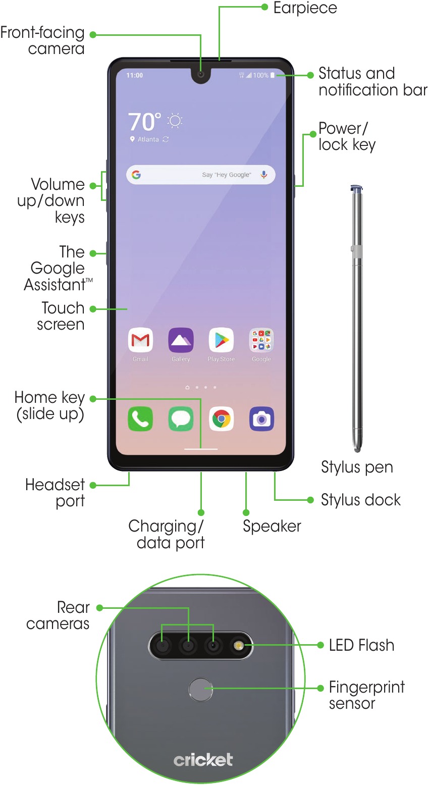 LG cricket Stylo 6 Quick Start Guide | ManualsLib