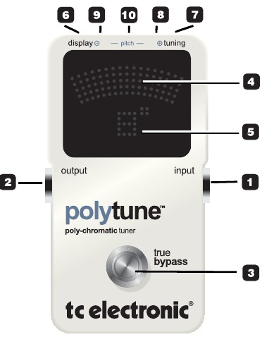 TC Electronic PolyTune - Poly-Chromatic Tuner Manual | ManualsLib