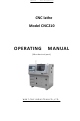 WMT CNC210 Operating Manual