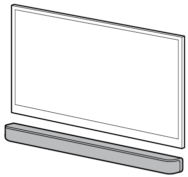 Mounting the Bar Speaker on a Wall - Example 1