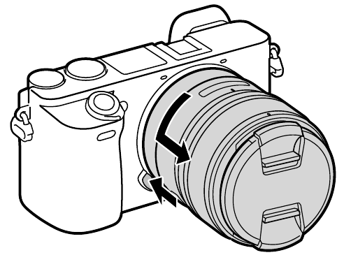Attaching and Detaching the Lens - Detaching the lens