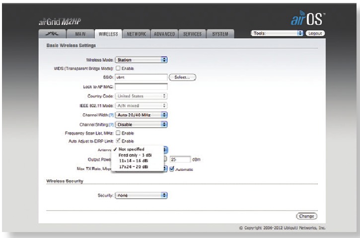 airOS® Configuration - Step 3