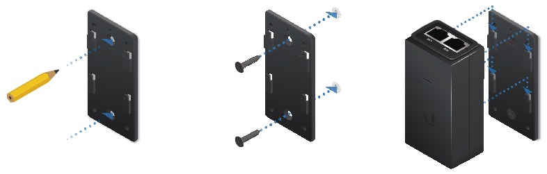 Mounting the PoE Adapter (Optional)