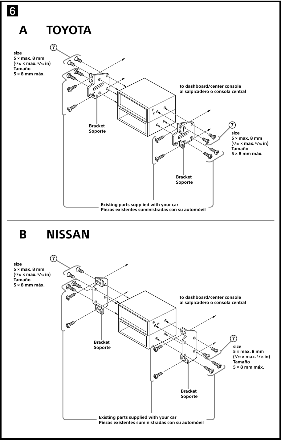 Mounting the unit in a Japanese car