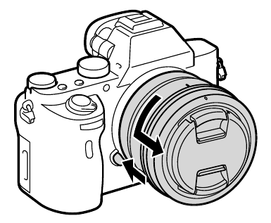 Detaching the lens - Diagram