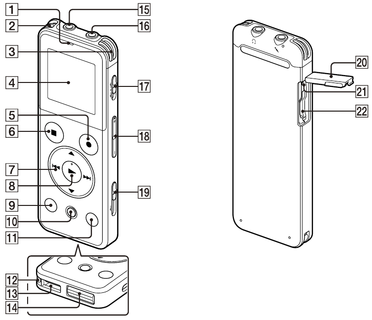 SONY ICD-UX543, ICD-UX543F - IC Recorder Quick Start Guide