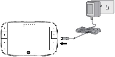 Connecting the power supply for the Parent Unit