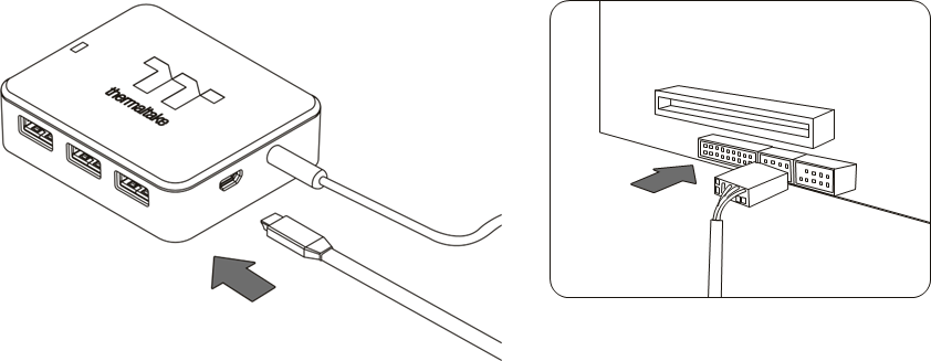 Thermaltake H200 Internal USB Hub Manual | ManualsLib