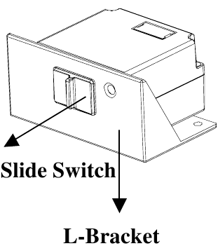 Installing Batteries - Removing the slide switch