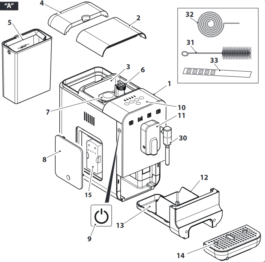 Smeg BCC02 Bean to Cup Coffee Machine Manual ManualsLib