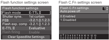 Clear All Flash Custom Functions