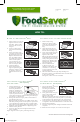 FoodSaver VS1200 Series Quick Start Manual