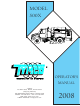 TYMCO 500X 2008 Operator's Manual