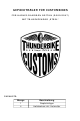 Thunderbike 27-72-040 Manual