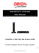 Orion Power Systems ONLINE RT1 LITHIUM User Manual