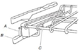 SatinGlide Roll-Out Extensions Rack - Removing