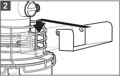 Place the Pouring Chute