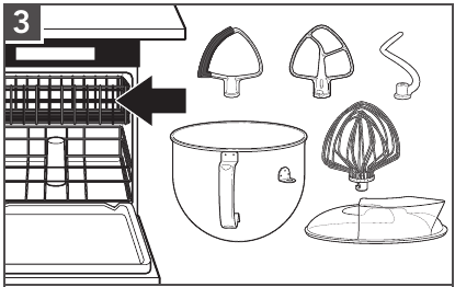 Dishwasher-safe, top rack only