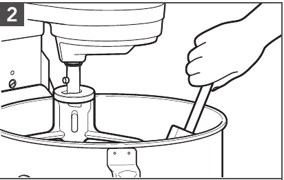 Do not scrape the bowl while operating. 