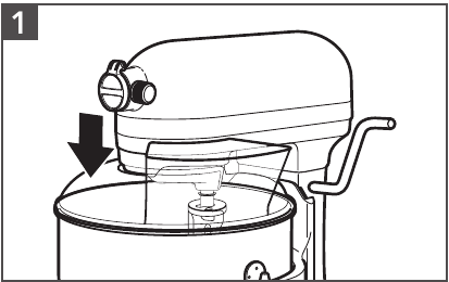 To attach the pouring shield