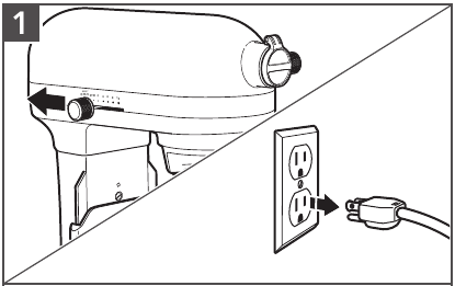 Turn the Stand Mixer to 