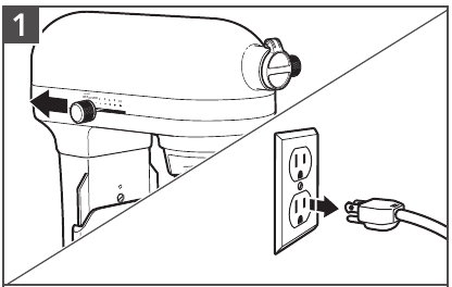 Turn the Stand Mixer to 