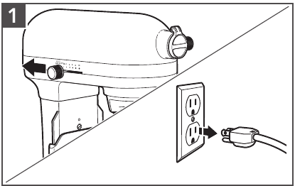 Turn the Stand Mixer to 