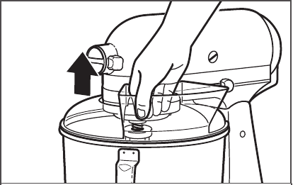 Lift the front of the Pouring Shield