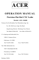 Acer ATL 1840E Operation Manual