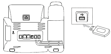 Connect the USB flash drive