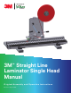 3M Straight Line Laminator Single Head Assembly And Operation Instructions Manual