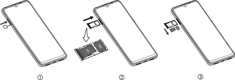 Vassoio Per SIM E MicroSD Per TCL 30 SE / 30E / 305 / 306 – Ricambio Originale, Sostitutivo
