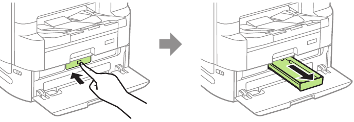 Install ink supply units - Step 2