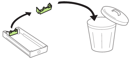 Install ink supply units - Step 3