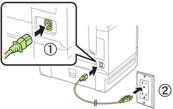 Turn on and configure - Step 1 - Power up