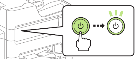 Turn on and configure - Step 2 - Turning on