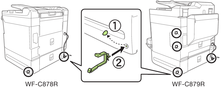 Unpack - Step 5 - Insert the cable clips