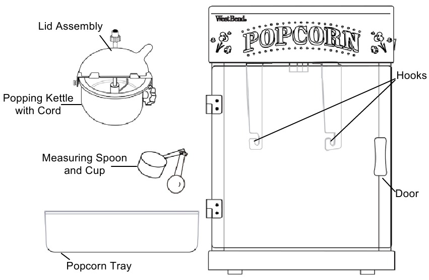 West Bend Stir Crazy 2.5 OZ. TheaterStyle Popcorn Popper Manual
