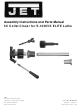 Jet E-1236VS ELITE Assembly Instructions And Parts Manual