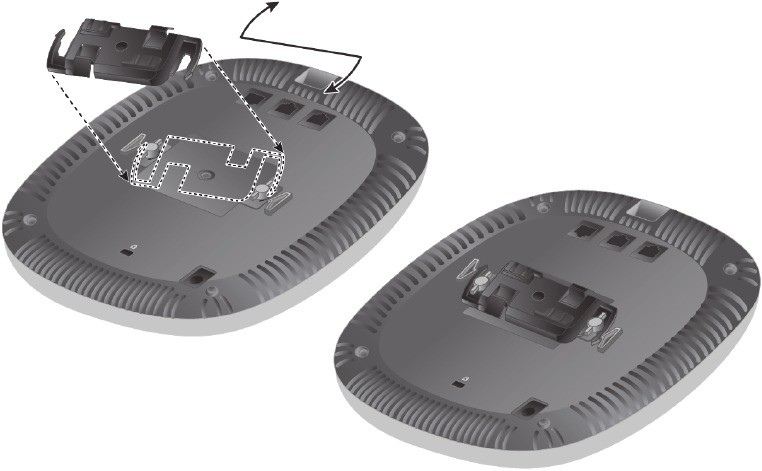 Attaching the Ceiling Rail Adapter
