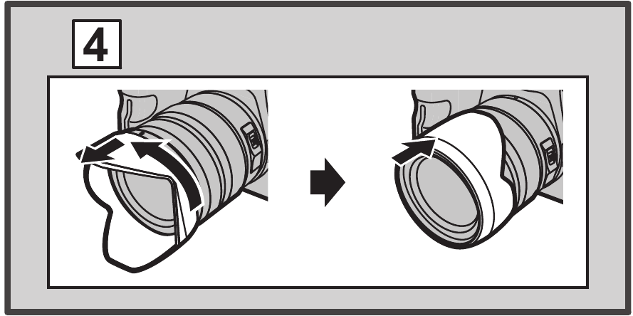 Temporarily Storing the Lens Hood