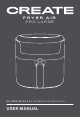 Create FRYER AIR PRO LARGE User Manual