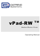 DATREND Systems vPad-RW Operating Manual