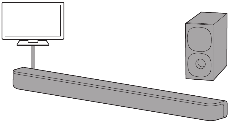 Listening to a TV Connected with an HDMI - Diagram